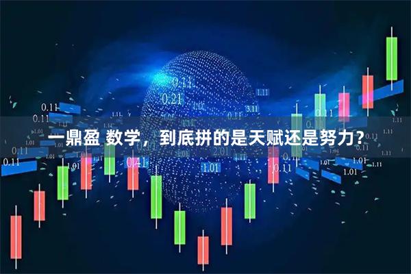 一鼎盈 数学，到底拼的是天赋还是努力？