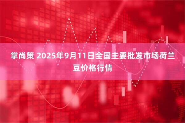 掌尚策 2025年9月11日全国主要批发市场荷兰豆价格行情