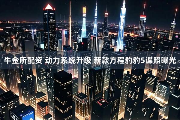 牛金所配资 动力系统升级 新款方程豹豹5谍照曝光
